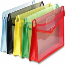 PLASTIC DOCUMENT  BAG  W/BLK BUTTON BG2004A -EACH