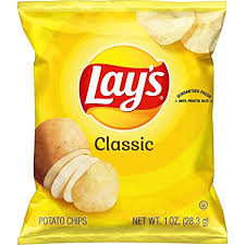 CHIPS LAYS POTATO REGULAR (1OZ) 28G