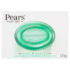 PEAR SOAP OIL CLEAR GREEN 125G