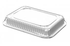 ALUMINUM OBLONG PAN LID ICON 1lb SINGLE