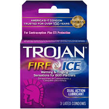 TROJAN LATEX CONDOMS FIRE  & ICE 3 PACKS