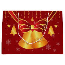 GIFT BAG LARGE (GOLDEN BELL ) #1216L