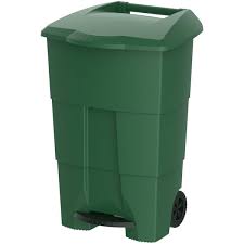 GARBAGE BIN STEP ON PLASTIC 100 LITRE