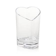 GLASS VASE WITH HEART -LWHM14-136
