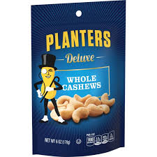 PLANTERS WHOLE CASHEWS 6OZ