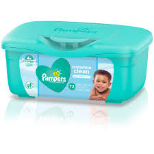 PAMPERS WIPES  COMPLETE CLEAN SCENTED TUB 72 COUNT