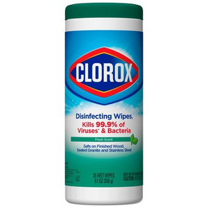 CLOROX DISINFECTING WIPES FRESH SCENT 258G