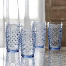 DRINKING GLASS WITH  DESIGN   14 OZ