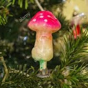 CHRISTMAS DECORATION : PICK APPLE/ MUSHROOM/PINE