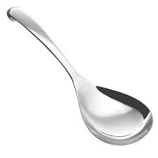 STAINLESS STEEL DEEP SPOON 6"