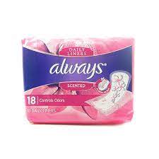 ALWAYS PANTY SCENTED  LINERS 18 COUNT